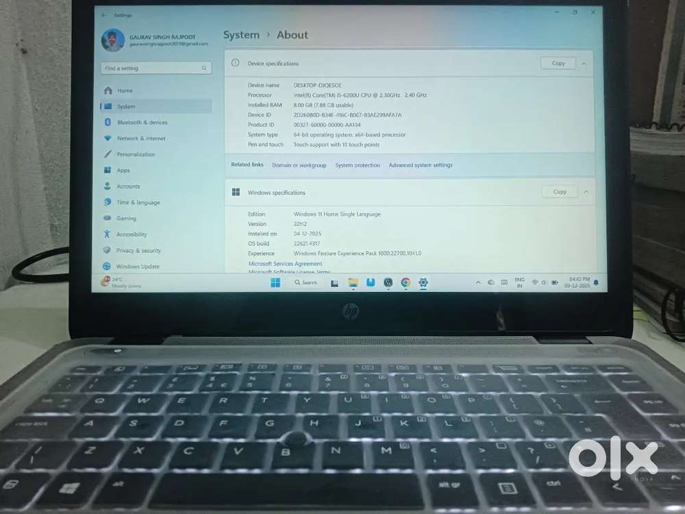 Hp elitebook 8GB/256GB SSD