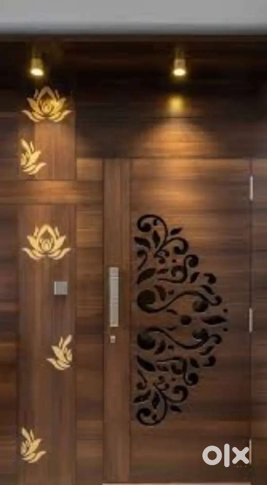 फलेट ओफिस शोरूम में फर्नीचर कलर्स पीओपी ऐंड ओल वकॅ सोल्यूशन