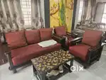 Custom made wooden(3+1+1) sofa with coffee table
