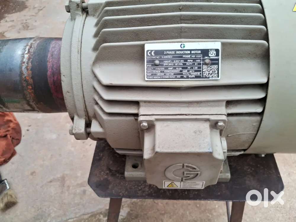 Crompton Motor  power 6 kilowatt 3 phase