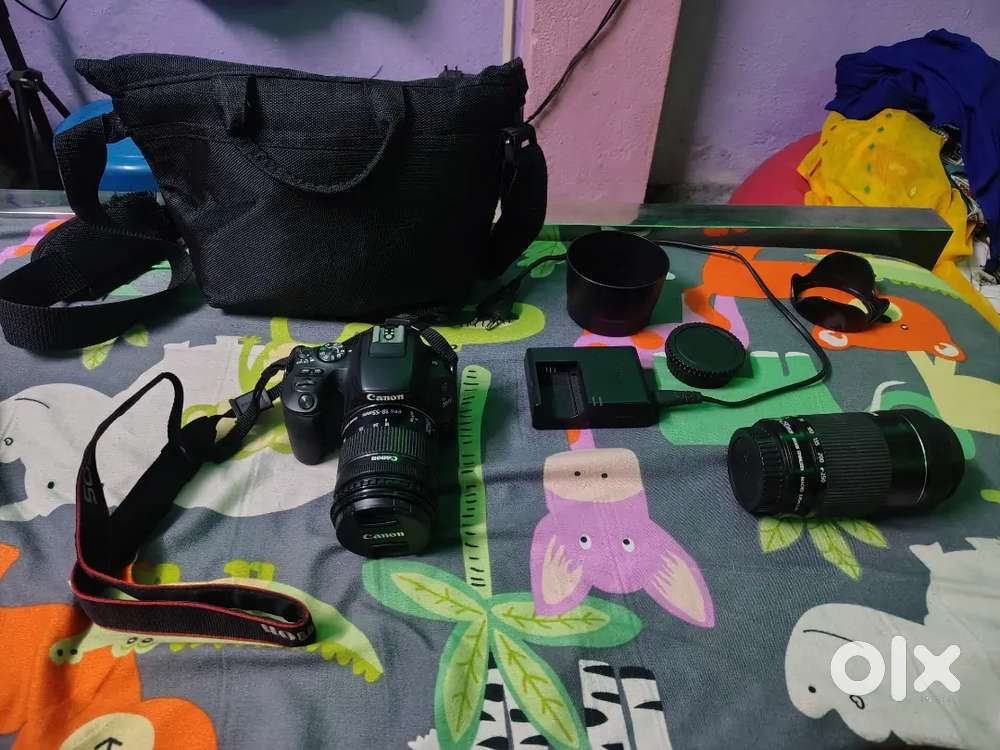 Canon EOS 200D DSLR CAMERA WITH DUEL LENCE 18-55,55-250 BAG,16GB CARD