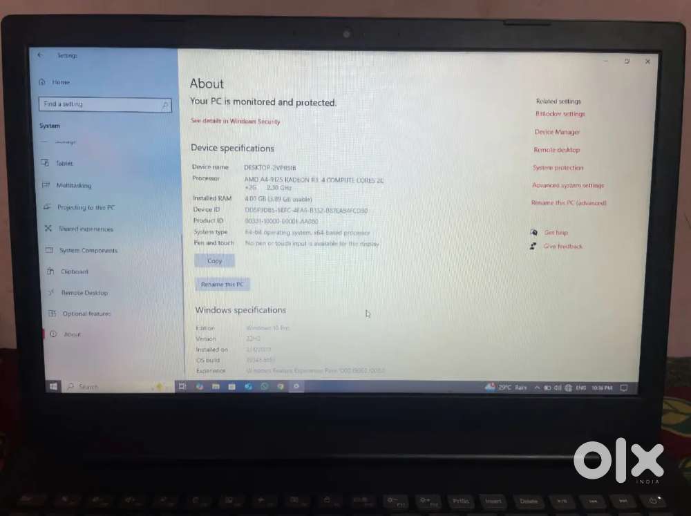 Lenovo 15.6 Inch Laptop