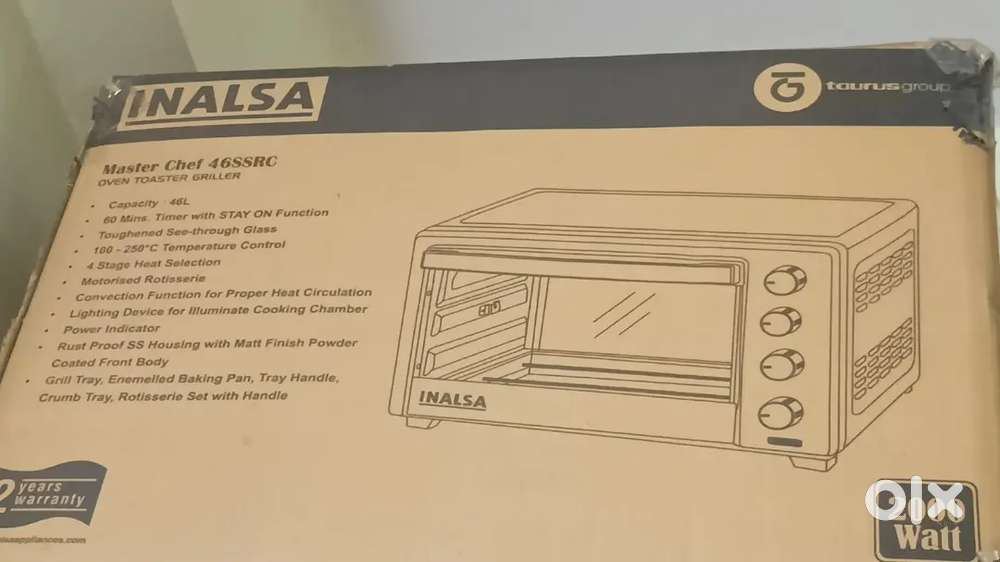 Oven Inalsa masterchef 46SSRC