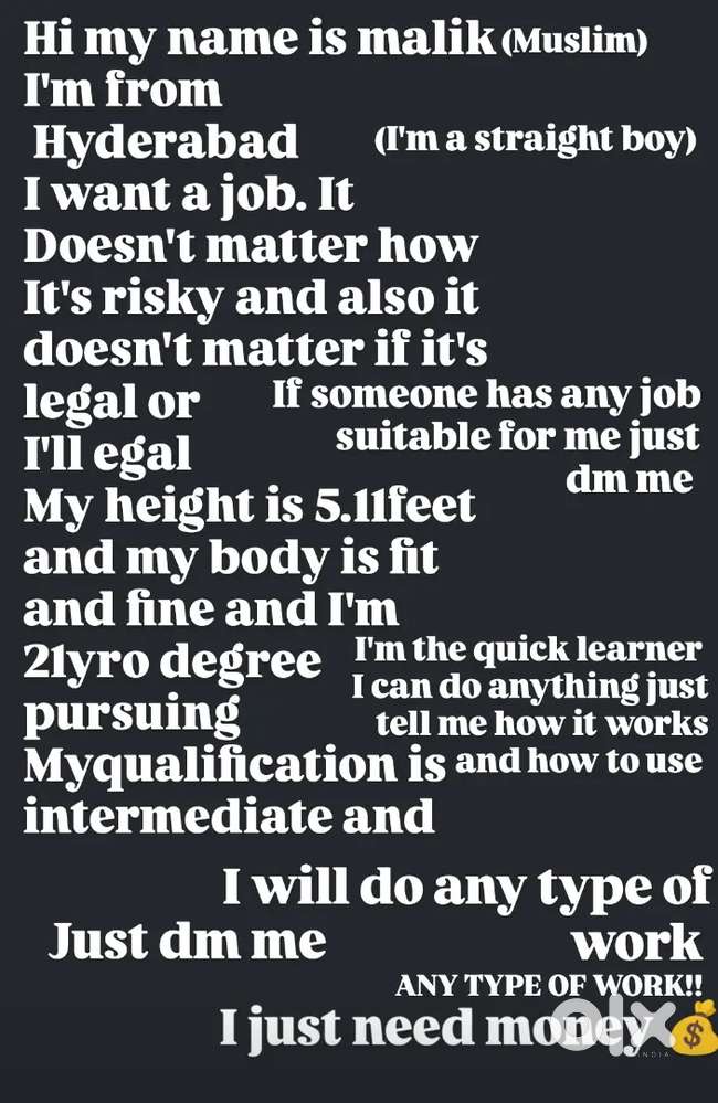Searching job! I need a job if anyone has job just dm mee