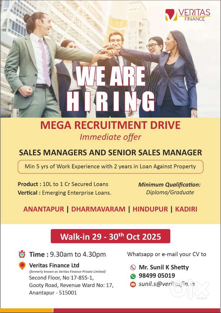 Sales Manager / Sr Sales Manager