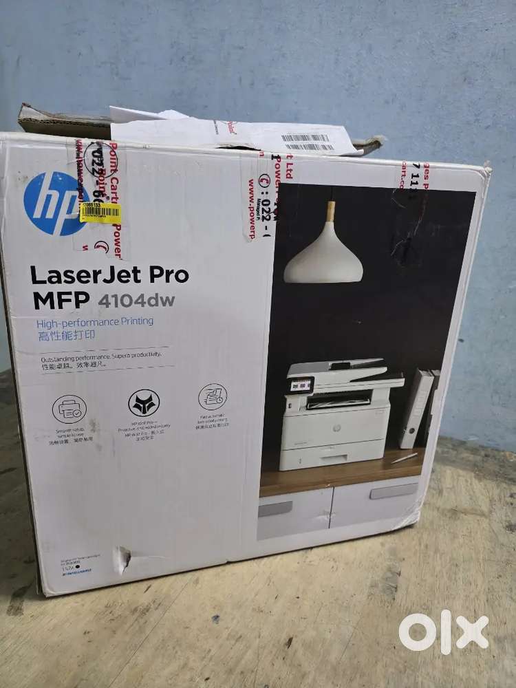HP Laser printer jet pro MFP 4104dw with wifi white color