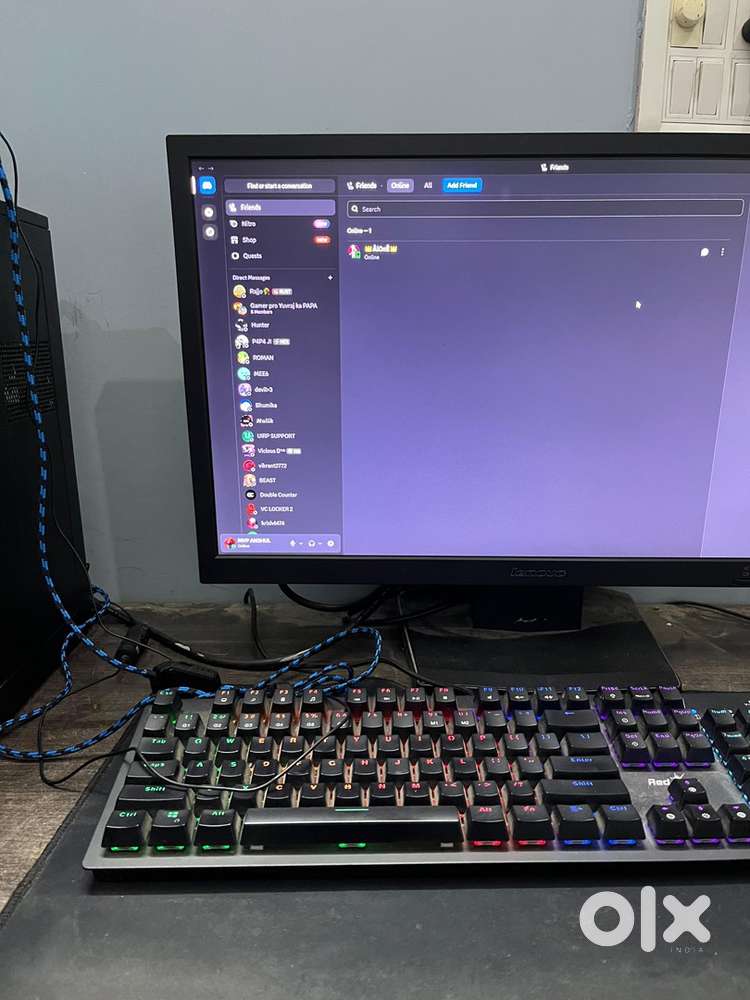 Gaming pc full setup Keyboard, mouse, gaming headphone etc