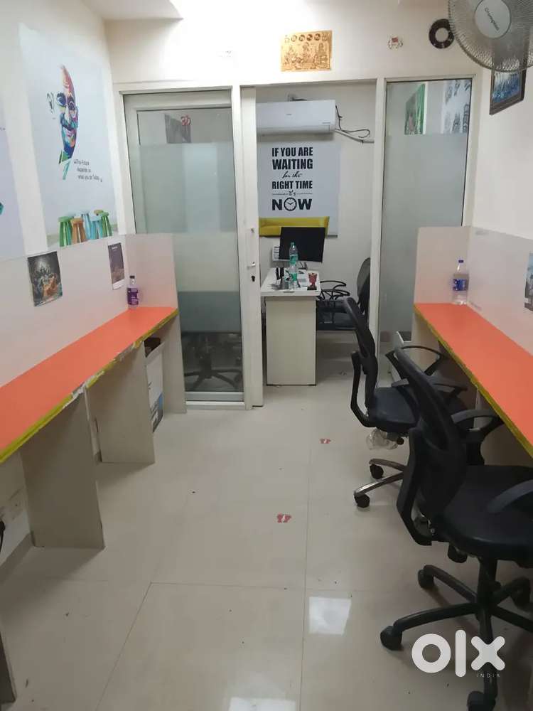1 boss cabin 6 workstations office space in vaishali .