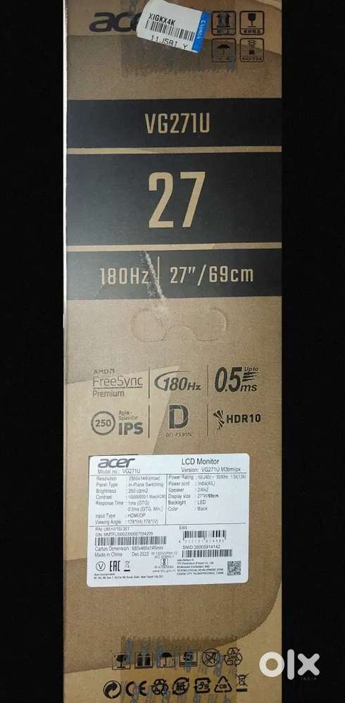 Acer NITRO VG1 series 68.58 cm (27 inch) GAMING MONITOR BRAND NEW