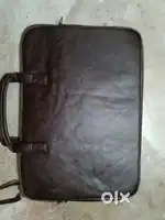 Leather laptop bag