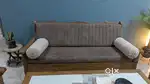 5 Seater Wooden Sofa With Big Size center Table, Great Condition.
