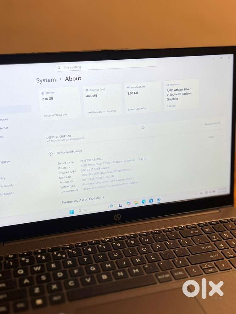 HP 255 15.6 inch G10 Notebook PC