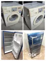 Samsung front load and whirlpool single door fridge