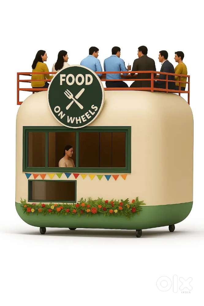 Food trailer mini cafe shop