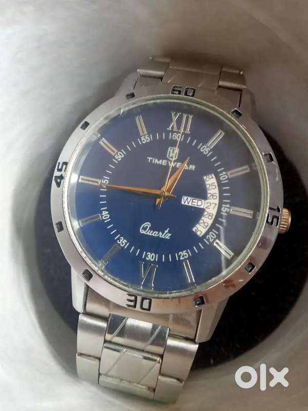 SILVER CHAIN WATCH FOR MEN