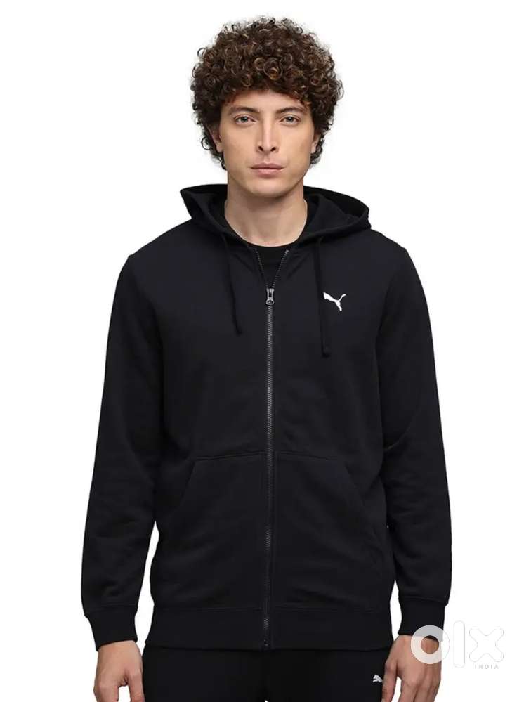 Puma Black full zip regular fir hoodie XL size