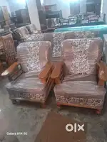 Brand new 3+1+1 wooden sofa set at very affordable prices Cod availabl