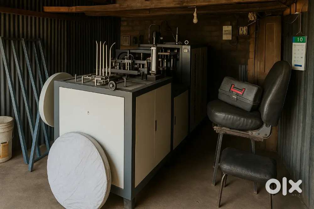 Disposable paper T-cup making machine