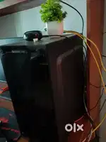 Gaming pc cpu with gaming keyboard and mouse