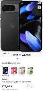 Box Packed Google Pixel 9 256 Obedient Black