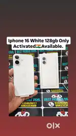 Iphone 16 White 128gb Only Activated 1.5 Month Indian*Exchange Welcome