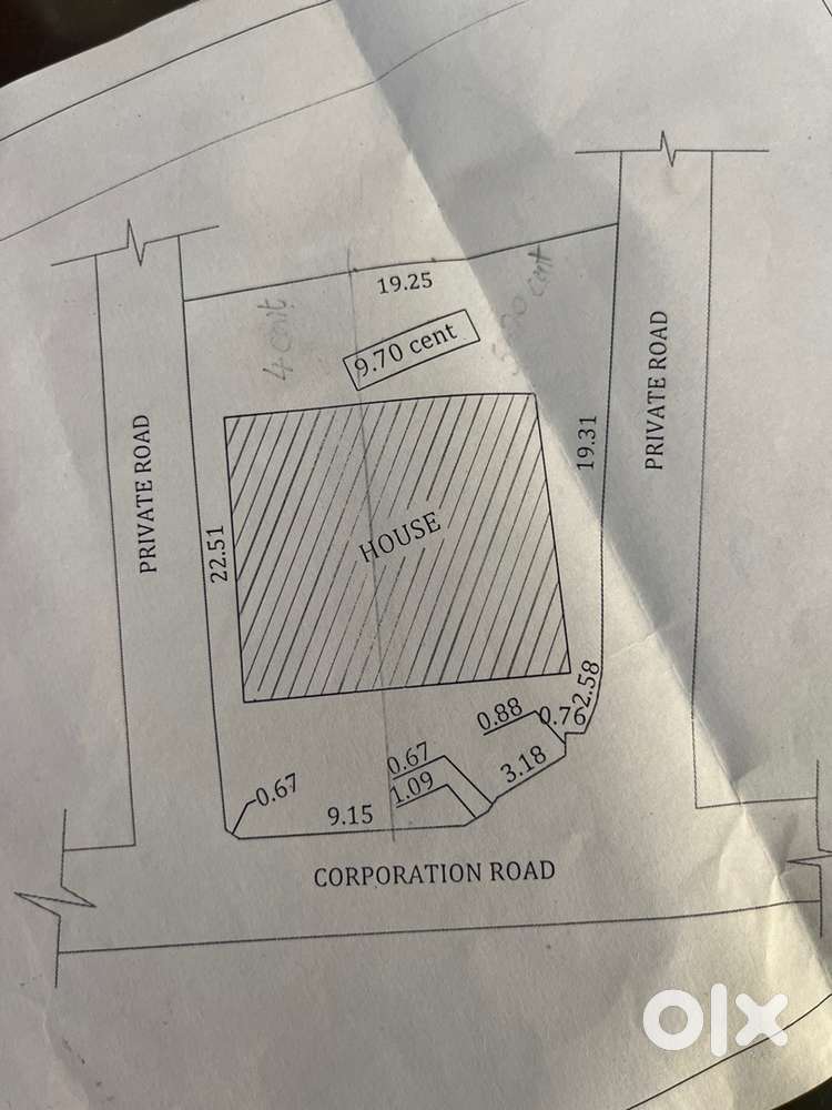 9.70 cent , francis road, safa nagar colony, near manathalapalam