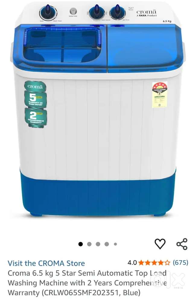 Croma washing machine