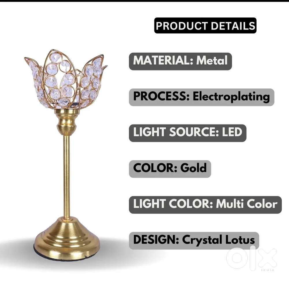Crystal Diamond Multicolour Night lamp