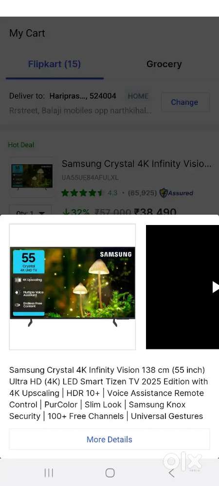 Samsung 4k 55 inches