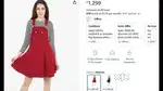 200 Pcs - Cotton Lycra Dungaree Dress for Women