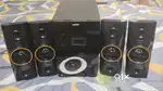 UNKOR Home Theatre set (1 Woofer + 4 Speakers) with RGB Lights