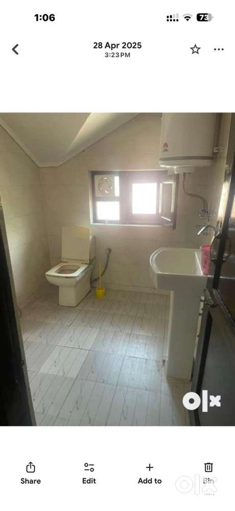 3 bhk with attached washroom dinning hall with common washroom and kit