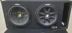 Kicker Dual Woofer 12 inches with Custom Wooden Box