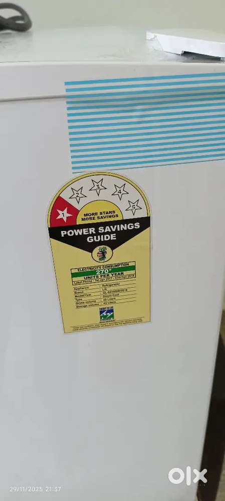 LG mini fridge 43 litres