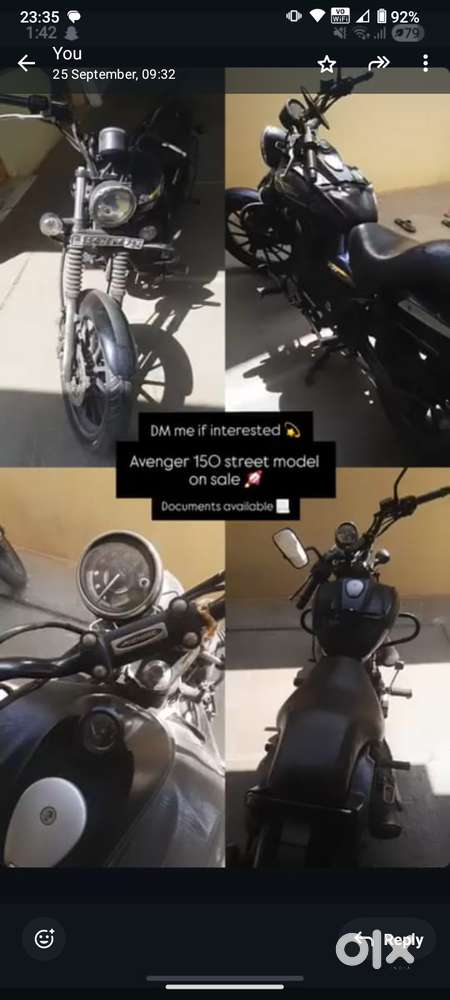 Avenger 150 street model with excellent condition n first owner