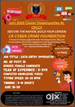 Data entry operator and receptionist required.
