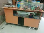 One counter 3 rack and one diwaan