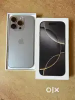 iPhone 16 pro 256gb natural titanium mint condition box accessories