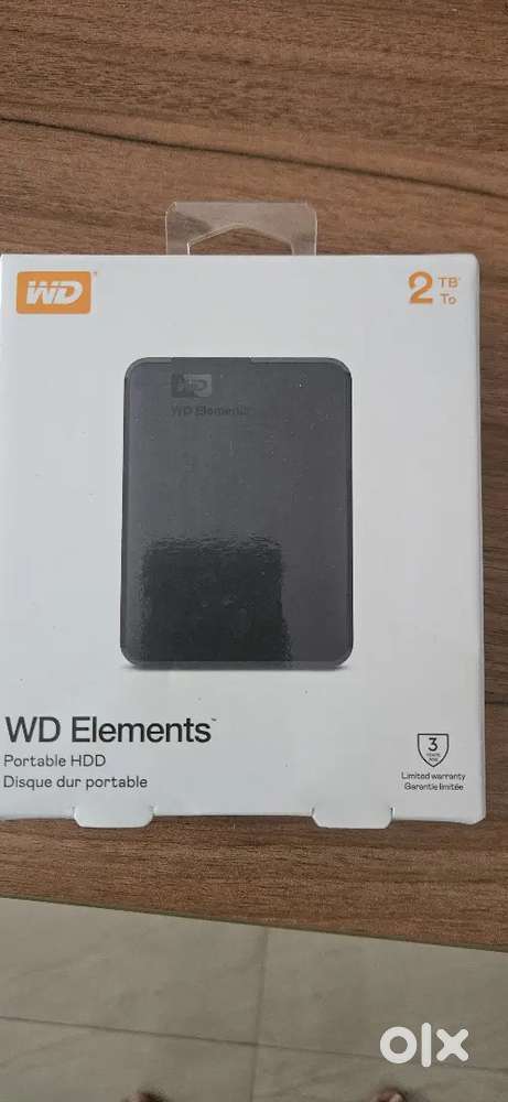 2 TB hard disk with bill and box with 2 year warranty left