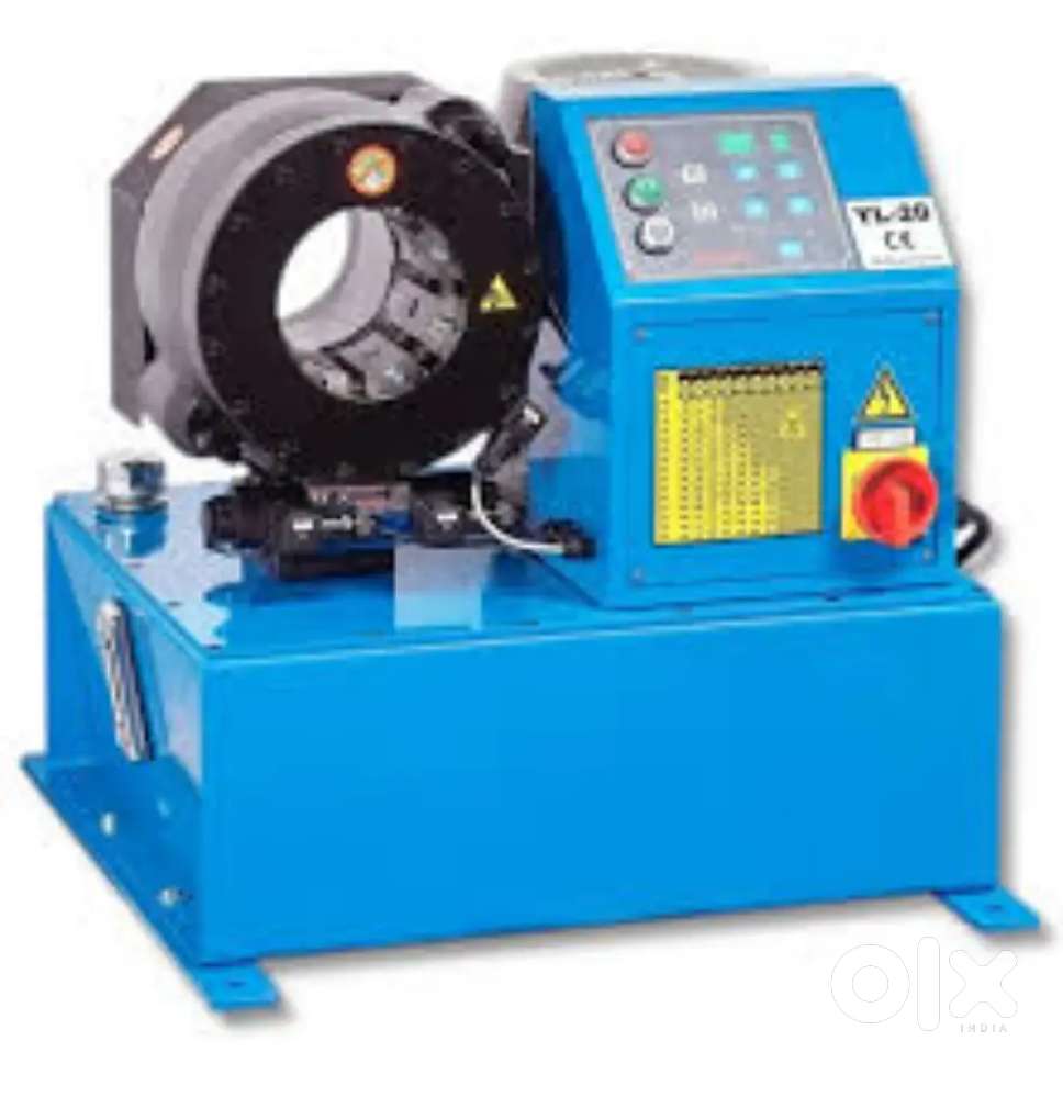 Hydraulic hose pipe crimping