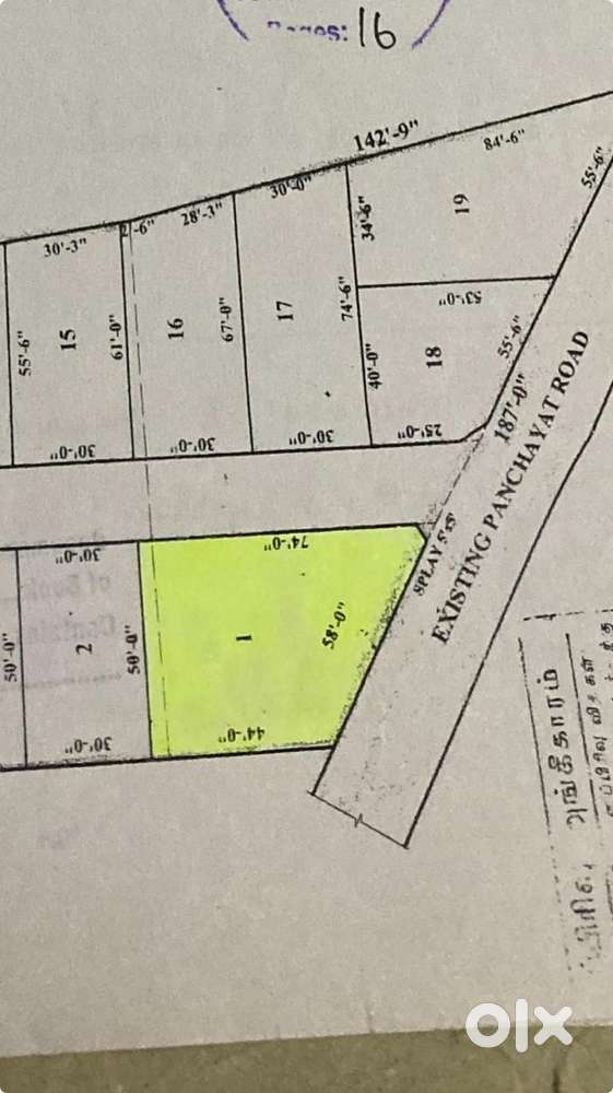 Plot for sale 3215 sq feet at prime location