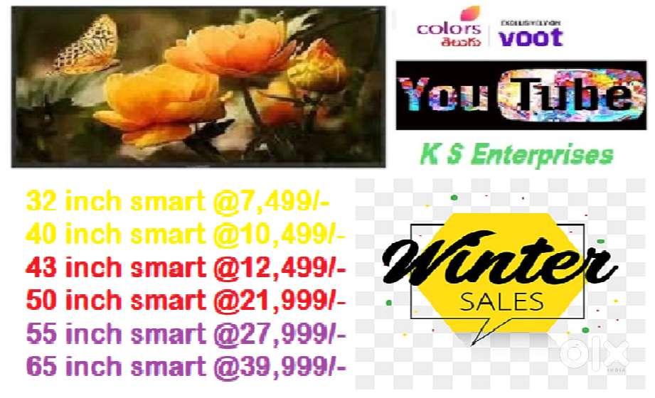 55 inch smart QLED @ 27999/- only with Bluetooth,inbuilt voice command
