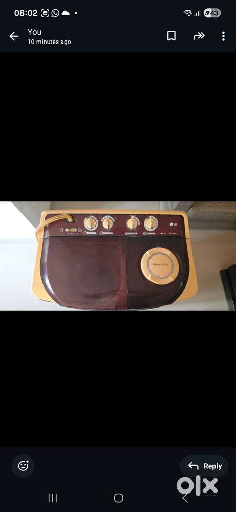 Lg semi washing machine 6.5 kgs