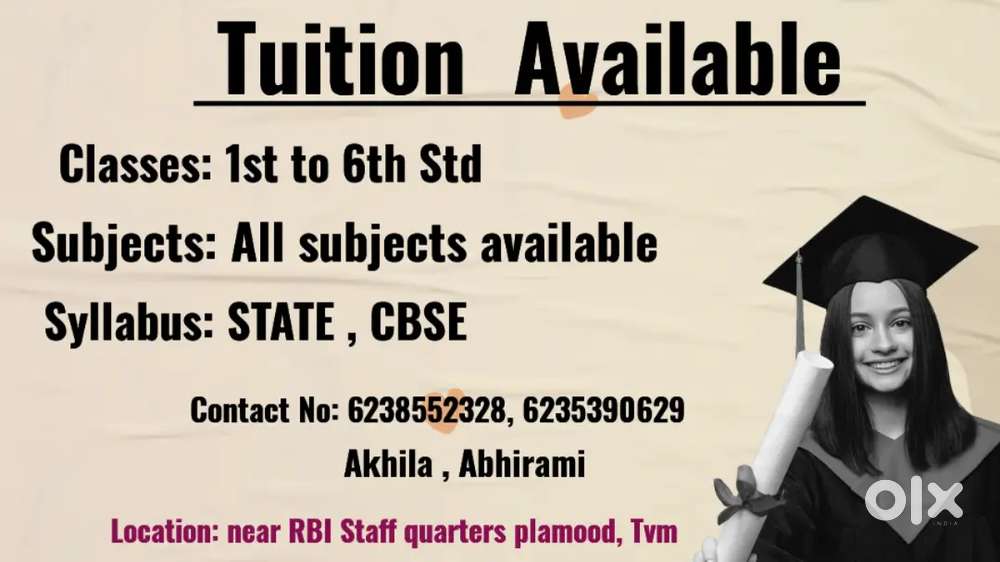 Classes 1st to 6th Std