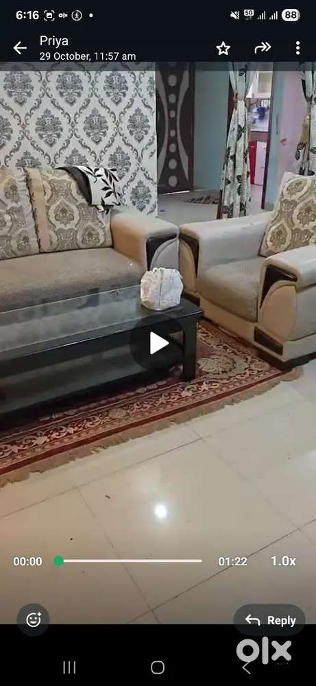 With furniture. Ac.tv.bed. mattress.