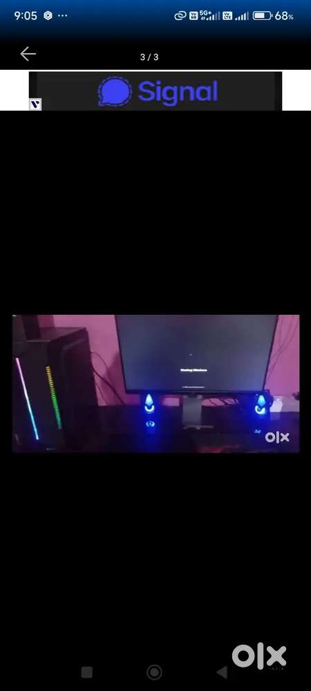 Gaming RGB Cpu With 24 Inch One plus Monitor