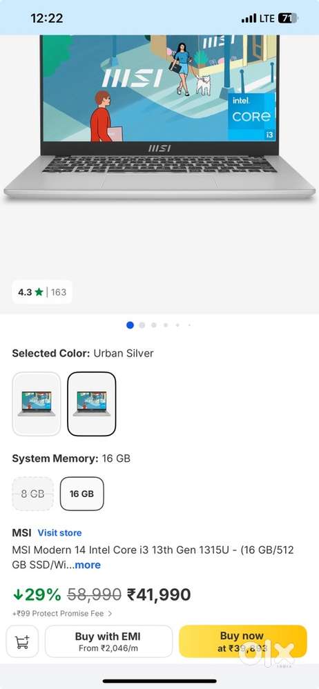 5 units left :Brand New MSI Laptop Sealed Pack Never Used