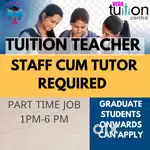 Staff cum Tutor  wanted, for School Tuitions.