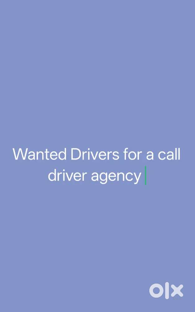 Wanted Car Drivers for a call driver agency