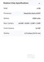 Realme 6  6gb 128gb
